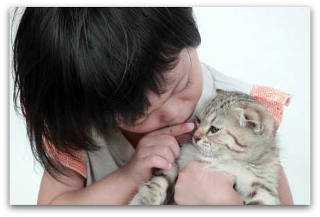 Child with Cat